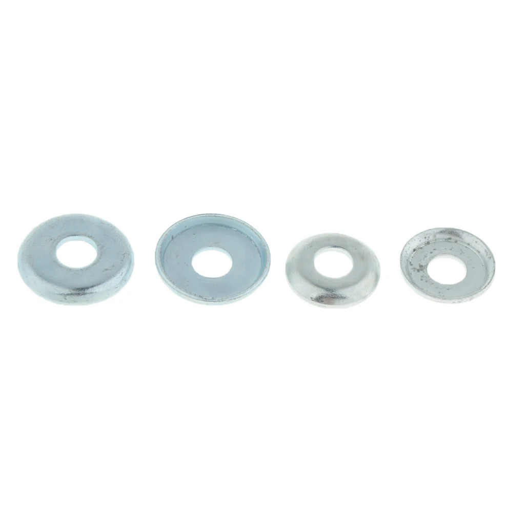 MagiDeal 2 Pair Aluminum Skateboard Truck Cup Replacement Kit Upper/Lower Bushing Washers Skateboard Pivot Cups 