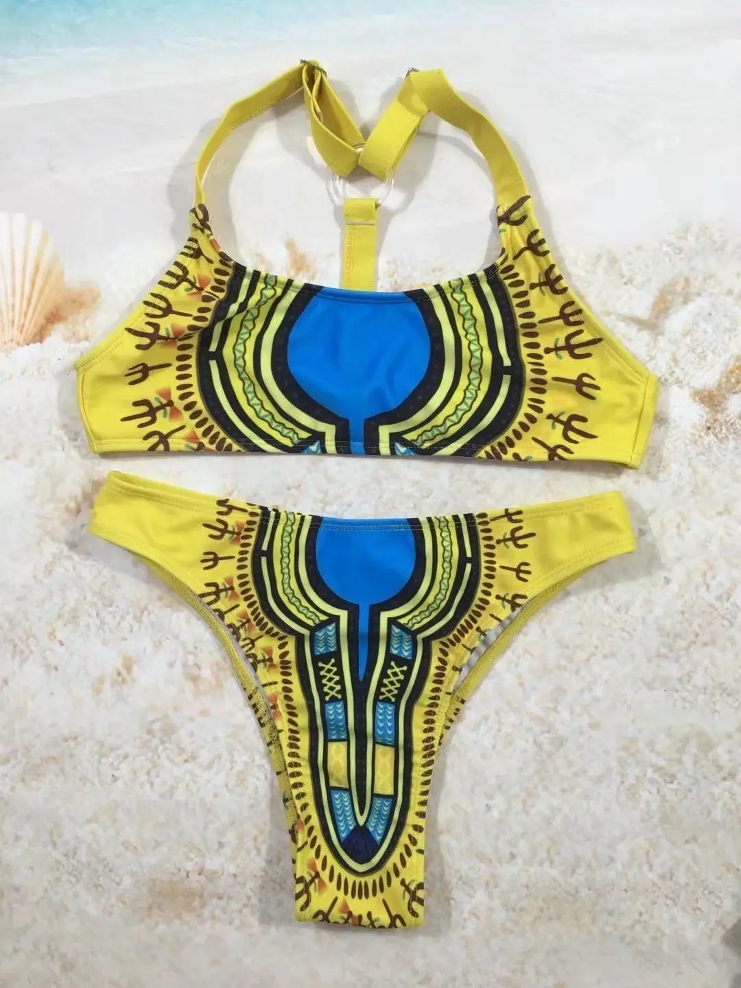 Сексуальный Британский женский треугольный пуш-ап комплект бикини бандо купальник пляжная одежда для плавания купальный костюм