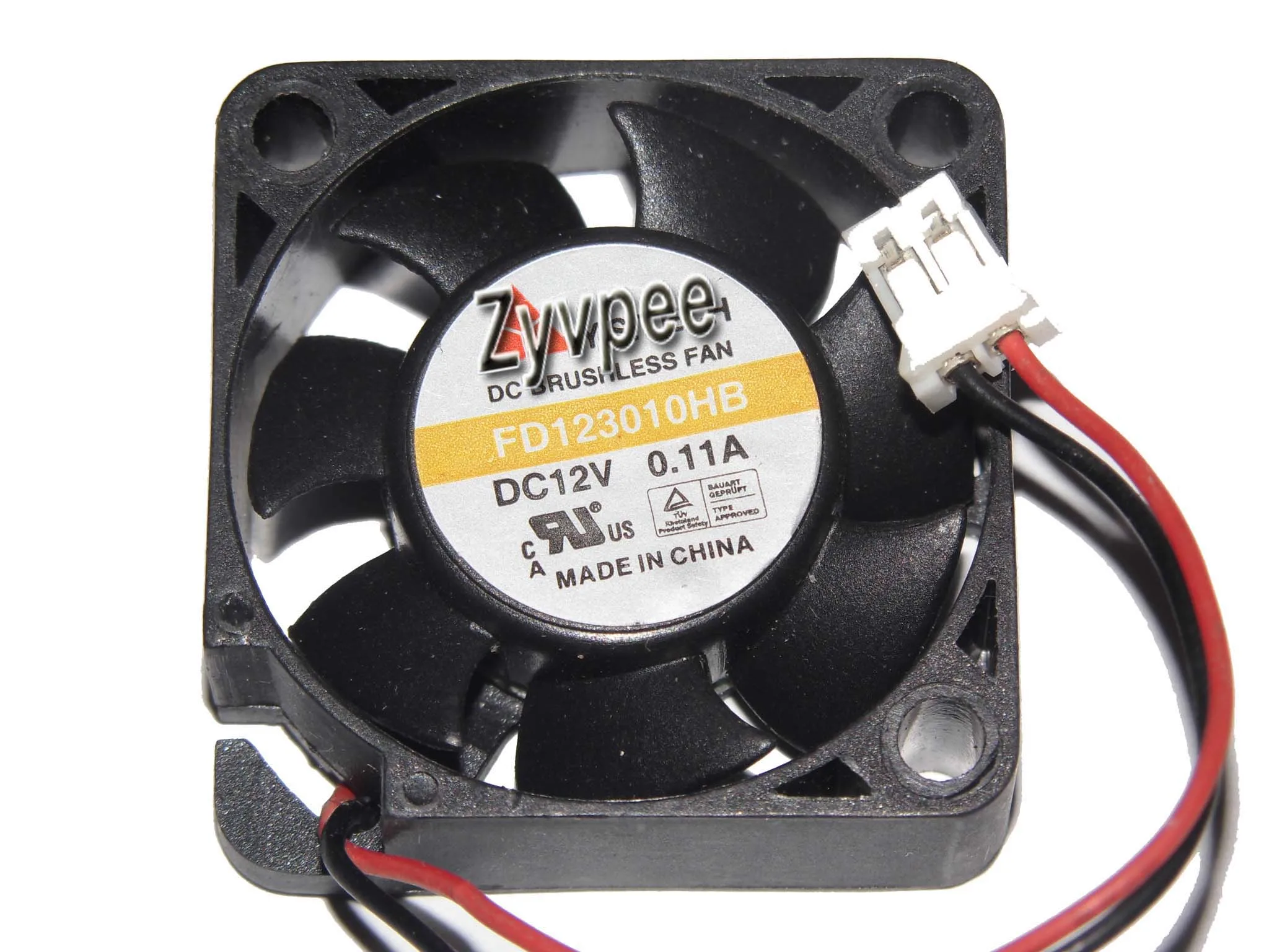 Zyvpee FD123010HB 12 В 0 11 А 2 провода контактный мини вентилятор 3 см чехол охладитель для