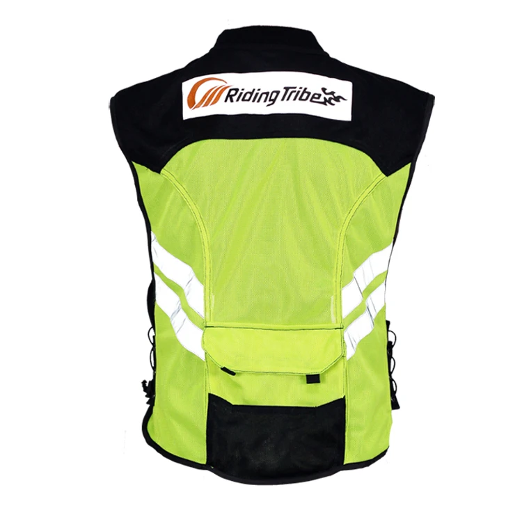 2016 Moto equitazione abbigliamento refective vest gilet di sicurezza fit uomini e donne verde taglia M-XXXL.