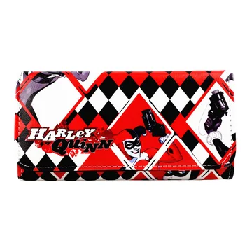 

New Women Long Wallet Suicide Squad Harley Quinn Wallet HASP Phone Pocket With Card Holder