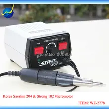 220 В Корея Электрический микромотор полировки, Вырезка, strong 204+ 102 35000 об./мин. ручной Шлифовальные станки