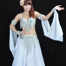 Женский танец живота рукава шифон индийский танцевальный костюм аксессуар 12 Разноцветные в продаже