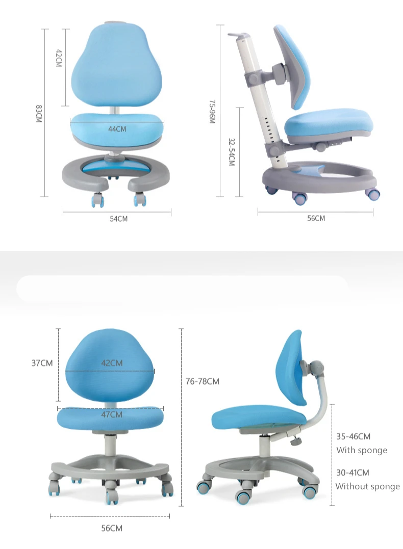 Многофункциональный бытовой дети корректирующие сидя стул поднял компьютерное кресло Регулируемая написание кресло с подставкой для ног
