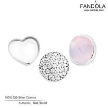 3 шт. октября Шарм Petites подвесной кулон ожерелья стерлингового серебра 925 молочный розовый ожерелье с хрустальными бусинами и подвесками