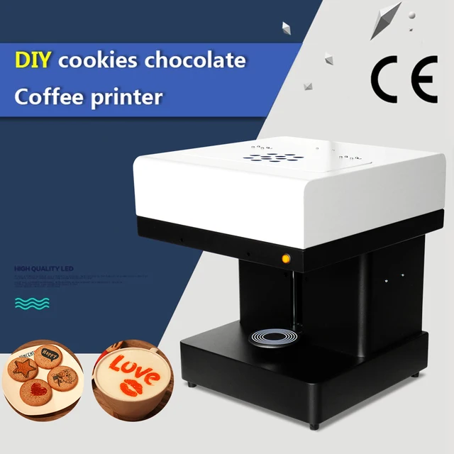 Best Offers Edible Ink Coffee Printing Machine Selfie Art Coffee Printer for Cappuccino Latte Macarons Flower Biscuit Jelly Cake Bread Pizza