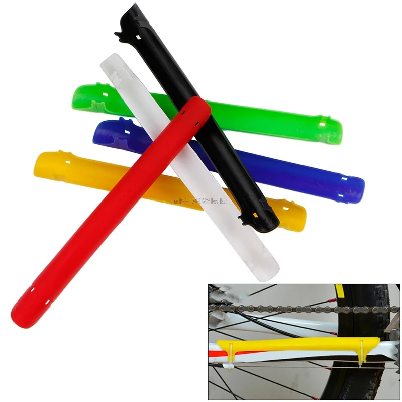 

New Plastic Bike Cycling Bicycle Frame Chain Stay Protector Stick Cover Guard