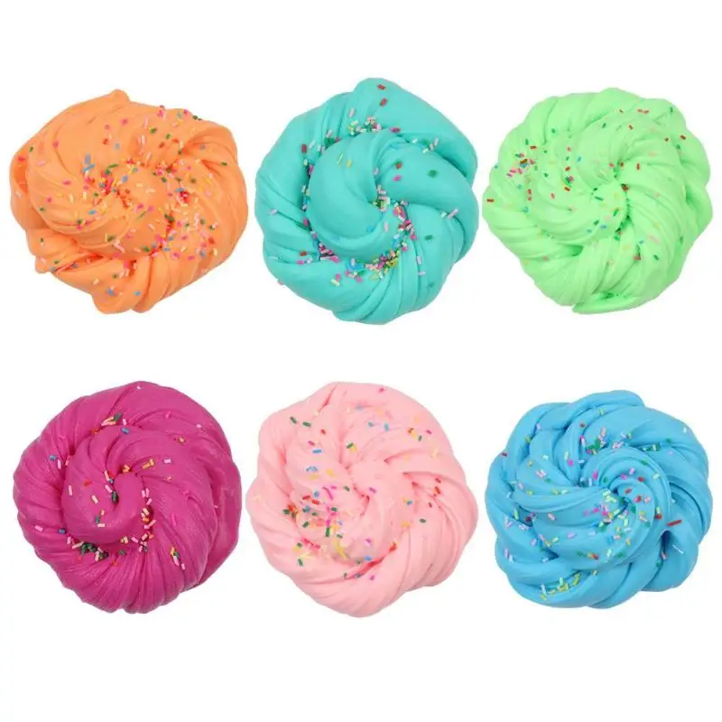

DIY Chocolate Cotton Mud Non Stick Hand Slime Putty Anti-stress Jelly Colored Mud Clay Squeeze Decompression Toys