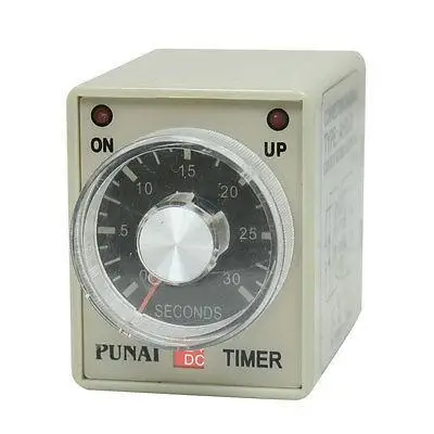 

AH3-2 DC 24V 8 Pins DPDT 0-30 Seconds 30Sec Power on Delay Timer Time Relay