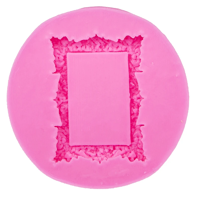 

Retro frame Silicone Mold chocolate Fondant moulds baking DIY party cake Decorating Tools Free Shipping F0481