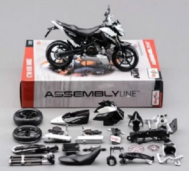 

Maisto 1:12 KTM 690 Duke Assemble DIY Motorcycle Bike Model KIT Toy New In Box