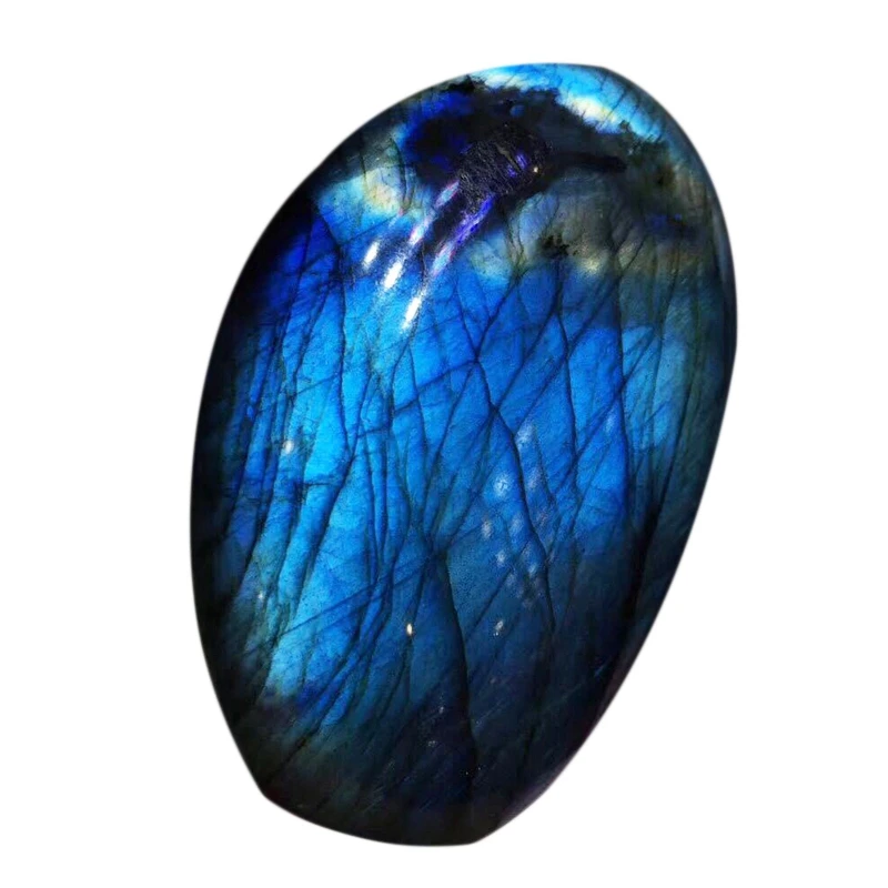 

Natural Moonstone Original Stone Ornaments Hand Piece Natural Crystal Labradorite Original Stone Ore Specimen