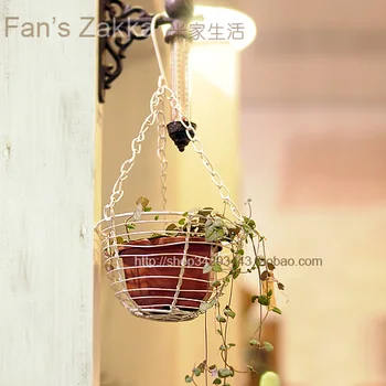 

Flower pot iron planter iron hanging basket flower pot flower planters