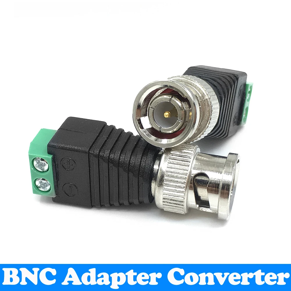 

Coax CAT5 to CCTV Camera BNC Adapter Converter BNC Connector Plug for CCTV System Surveillance Security Camera