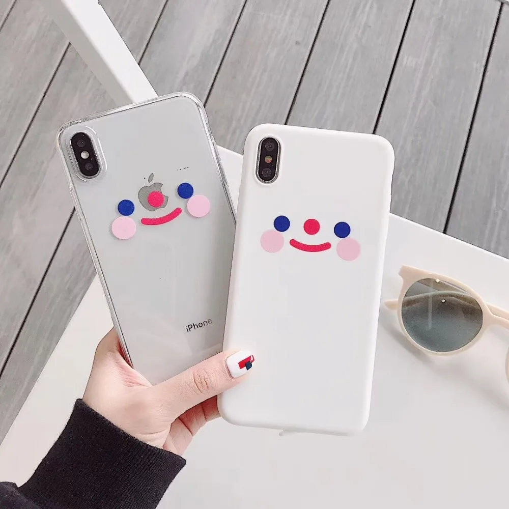 New high transparent smiley expression pack all-inclusive soft shell for iPhoneXsMax/XR/X/6S/7/8plus drop-proof protective cover New high transparent smiley expression pack all-inclusive soft shell for iPhoneXsMax/XR/X/6S/7/8plus drop-proof protective cover