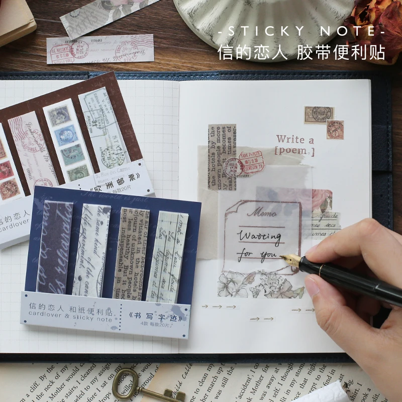 

Retro 1pcs\DIY Cute Creative Fun Decorative Post-it notes Tape Album Diary Calendar Scrapbook Student Stationery Office Supplies