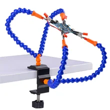 Multi Soldering Helping Hand Third Hand Tool With 4PCS Flexible Arms Soldeirng Station Holder For PCB Welding Repair