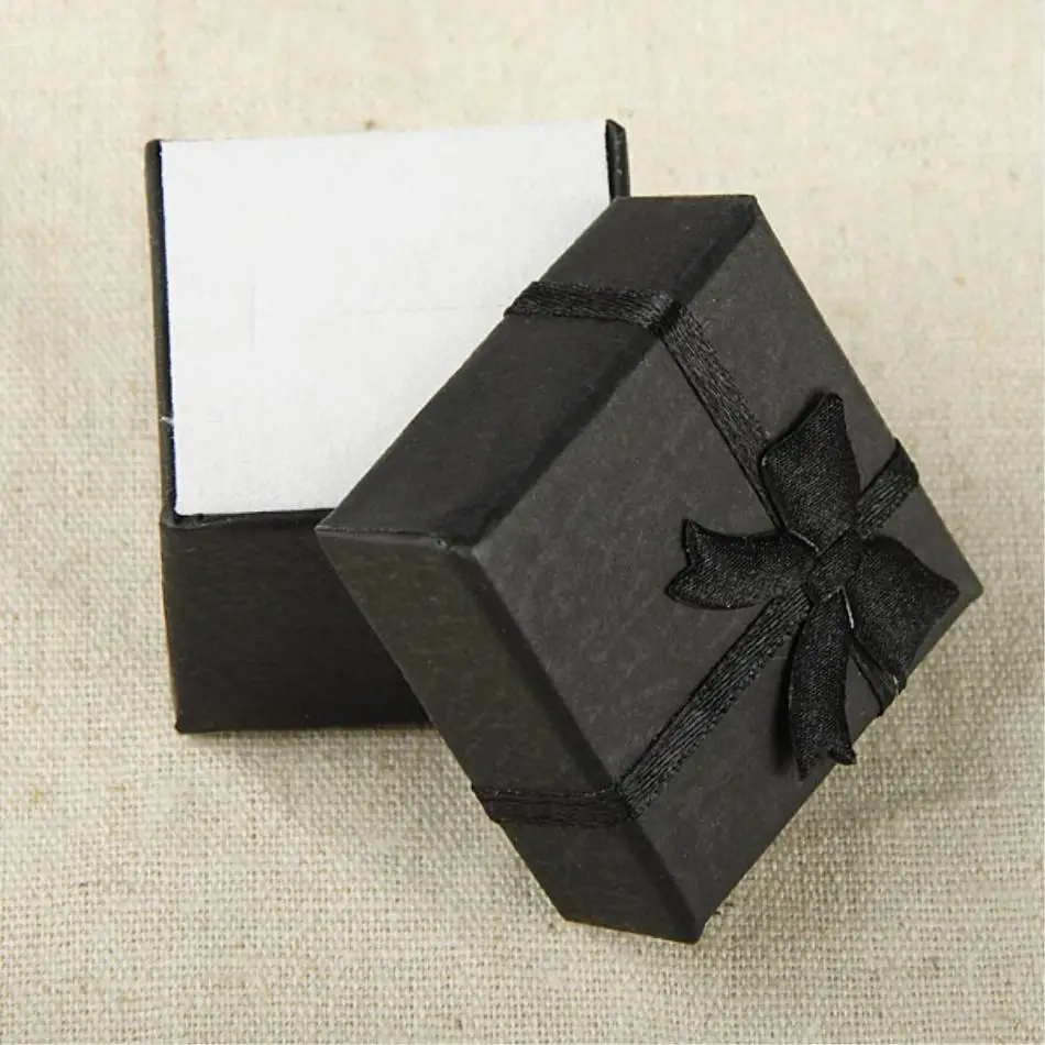 

Cheap Sale Cheap+ Muti-colore Gift Box for Jewelry 4*4 *3cm Display Paper Gift Ring Box Square Package Bowknot Case