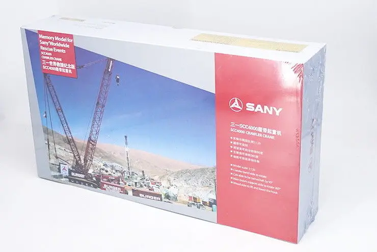 Коллекционная модель из сплава игрушка подарок 1:120 масштаб SANY SCC4000 гусеничный кран башня инженерное оборудование литья под давлением Игрушка Модель дисплея