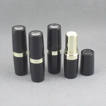 

TM-LP4530 DIY empty lip stick bottle in shiny black with clear lid design empty lip stick container package 500pcs/lot