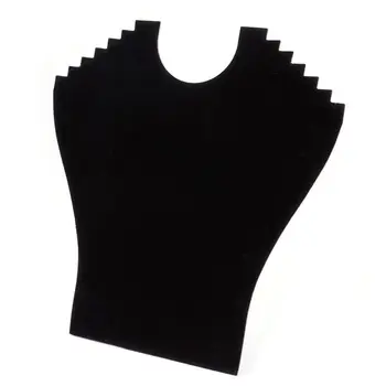 

Black velvet jewelry necklace display stand + carton 24x23cm