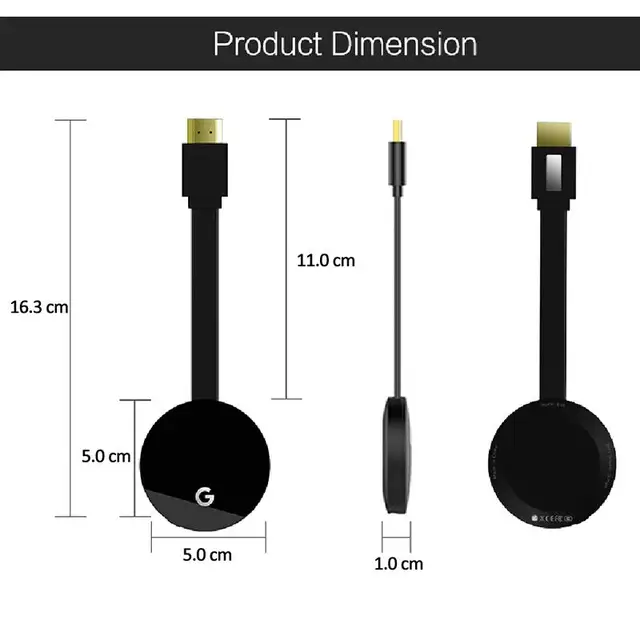 G5 Tv Stick Wireless Wifi Dongle Tv Stick Display Dongle 1080P HD Chorme cast Support HDMI Miracast Airplay for Android iOS r30
