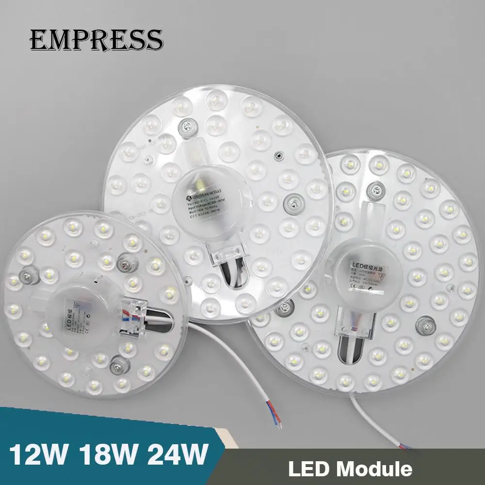 

Energy Saving LED ceiling light module 12w 18w 24w SMD 2835 220V Panel light Modern Led Downlight With Driver Led Lamp Replace