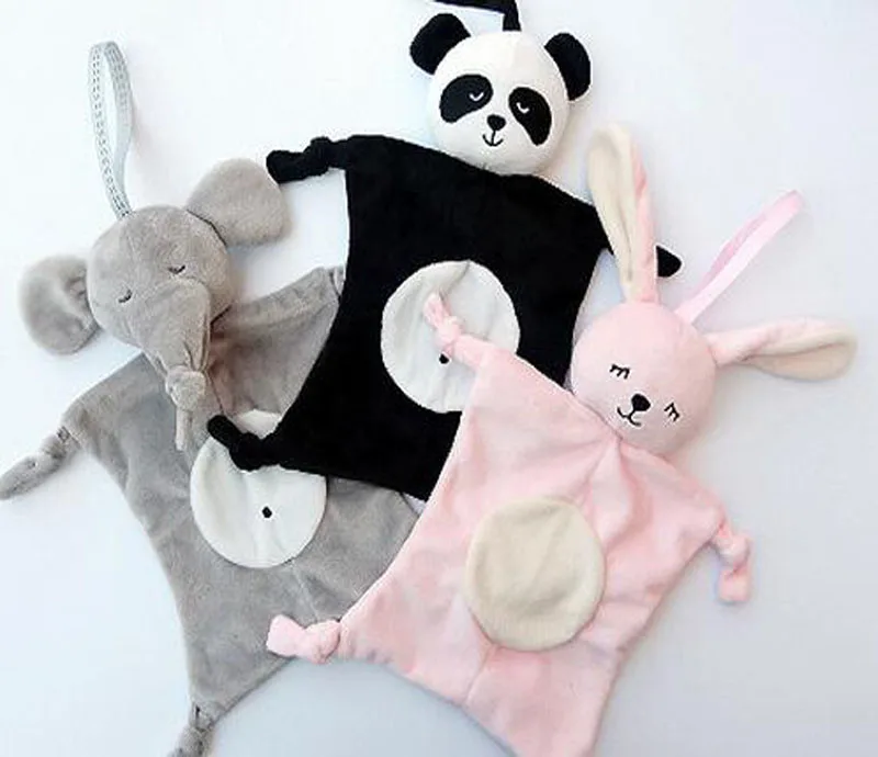

Babies Plush Soothing Toys Security Blanket Baby Toys Soothing Towel for Baby Care Animal Shape Newborns Blankie Soothing Towels