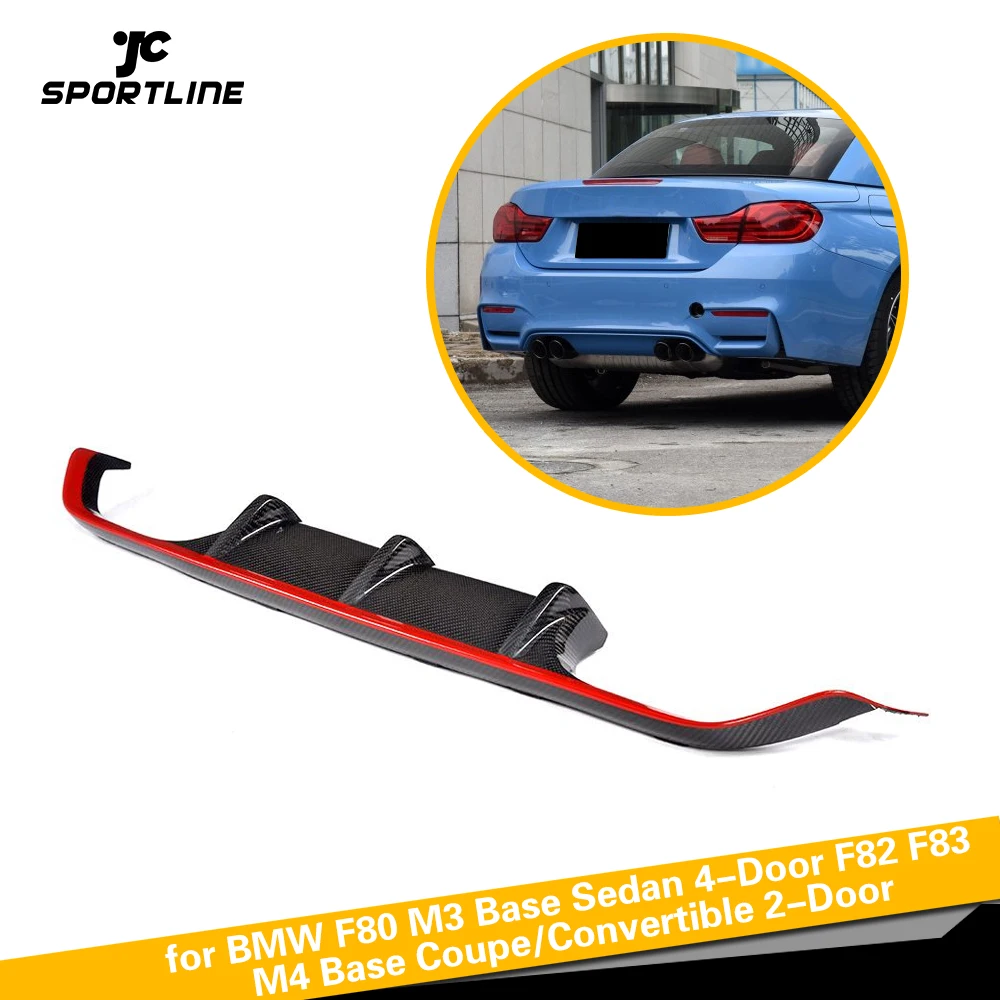 Задний бампер для BMW F80 M3 F82 F83 M4 14 17 4 серии из углеродного волокна спойлер диффузор
