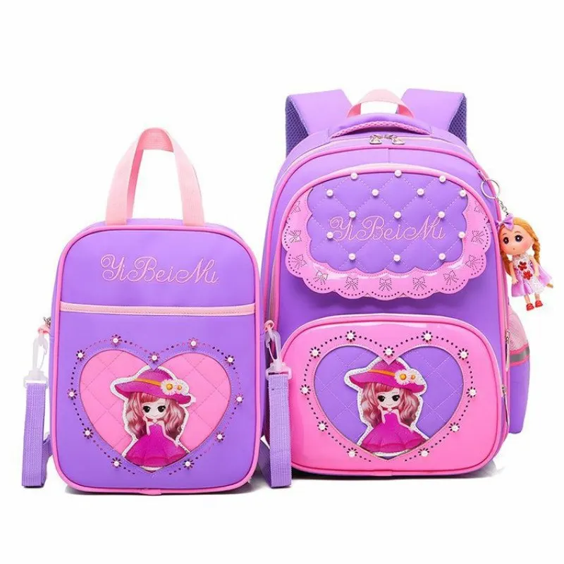 

New Children School Bags for Girls Backpack Kids Book Bag Child Printing Backpacks set for Teenage Girls Schoolbag Suit