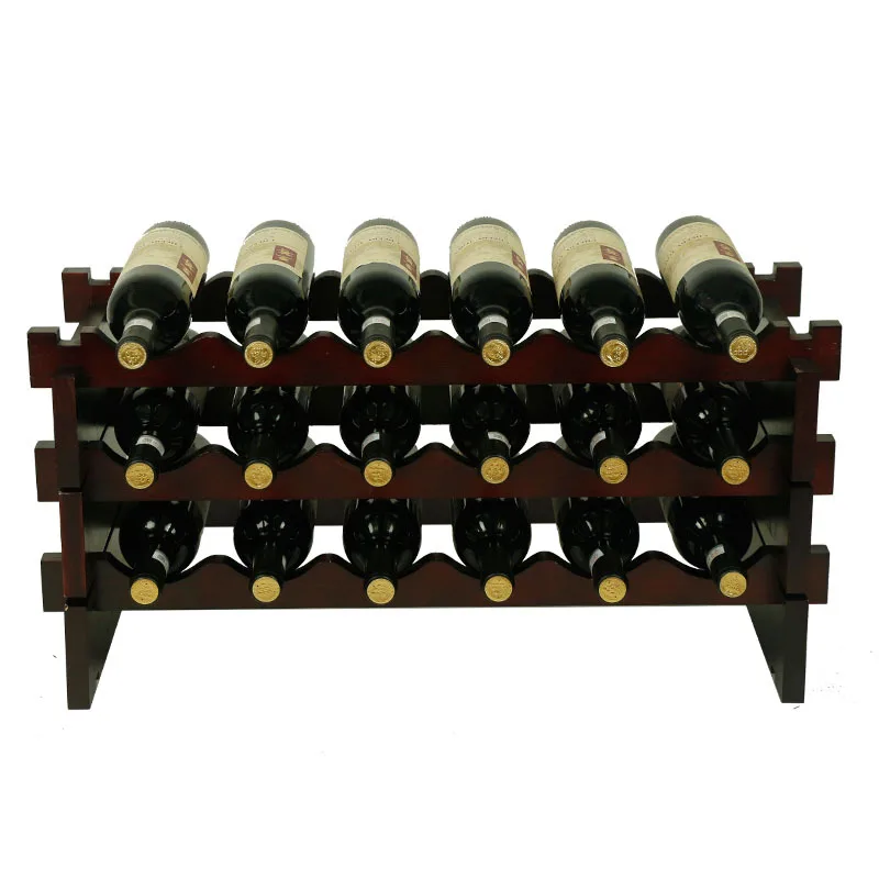 Деревянная винная рама для вина Высококачественная деревянная накладка для дисплея креативное вино
