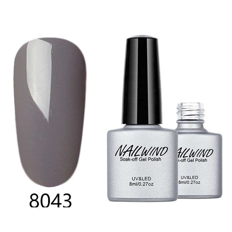 NAILWIND, 8 мл, чистый, 8031-8060 цветов, Гель-лак для ногтей, замачиваемый, УФ светодиодный, стойкий лак для ногтей, грунтовка, Гель-лак для ногтей - Цвет: 8043