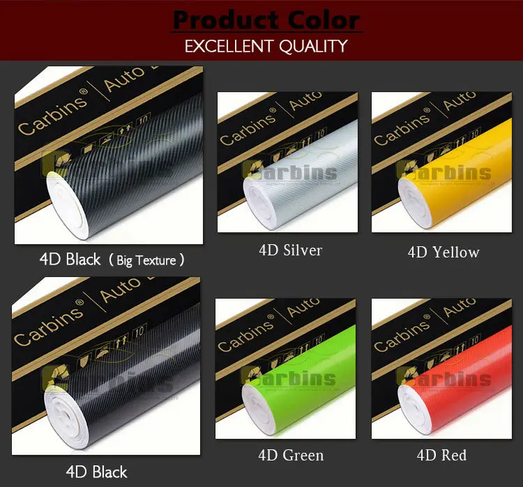 4D супер углеродная глянцевый углеродного волокна виниловая пленка для упаковки