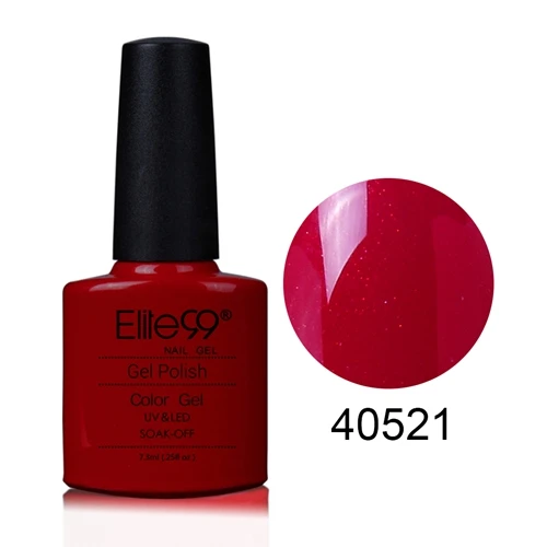 Elite99 7,3 мл замачиваемый УФ-гель для ногтей блестящая поверхность лак Гель-лак длинный прочный ноготь искусство Лак цветной гель горячая распродажа - Цвет: 40521