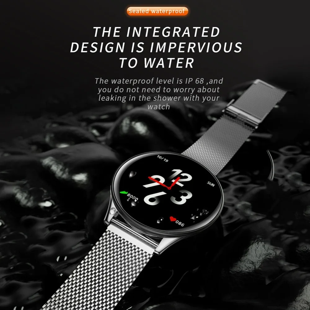 

Lightweight Portable Waterproof Bluetooth Smart Watch Heart Rate Blood Pressure Touch Screen Smartwatch for Android IOS Phone