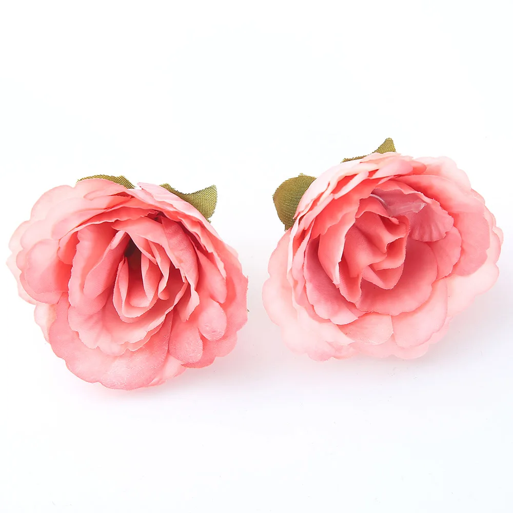 10 шт./лот шелк искусственный цветы бутон розы для дома Свадебные украшения для самодельного изготовления венок подарки поддельные цветочные аксессуары