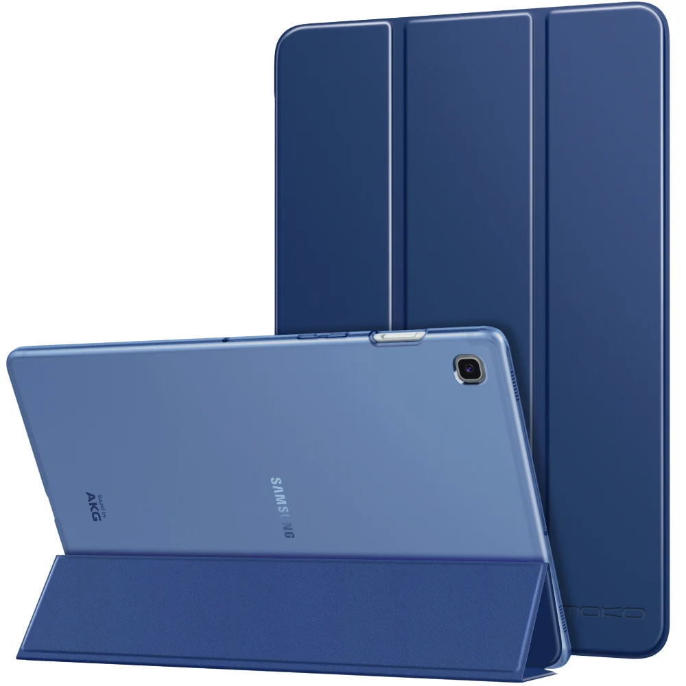 Дешево Чехол MoKo для samsung Galaxy Tab S5e 2019, Ультратонкий чехол подставка с трёхстворчатой задней крышкой и функцией автоматического пробуждения и сна
