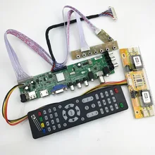 D3663LUA цифровой ТВ плата DVB-T2/T/C Универсальный ЖК LED ТВ контроллер драйвер платы с кабелем инвертор