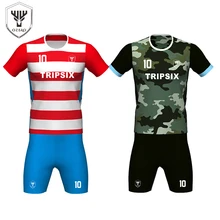 Горячая Распродажа оранжевый Футбол Униформа с топом Качество Футбол Спортивная футболка