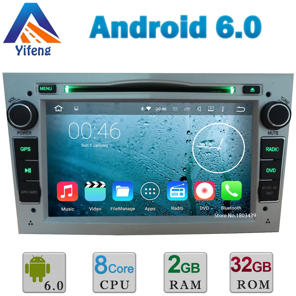 3 Г WI FI Android 6 Окта основные 2 ГБ RAM 32 ROM Dvd плеер Автомобиля радио GPS Для Opel Combo Vauxhall Astra