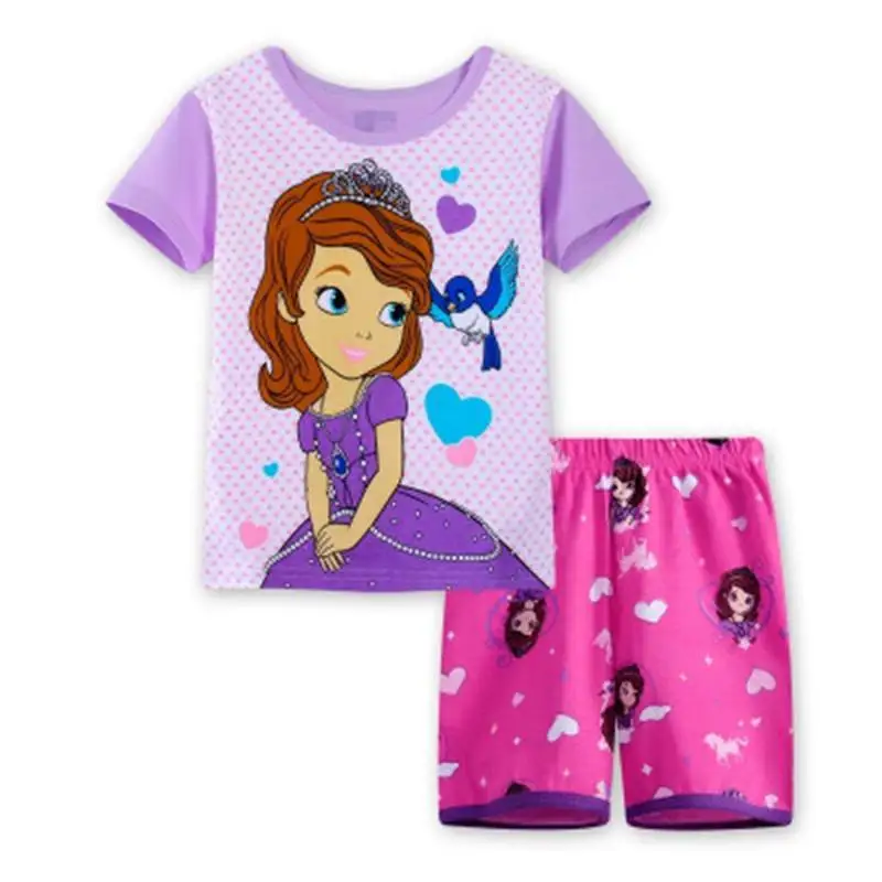 Retail New Cosy Kids Pijamas Set Summer Girls Pajamas Pyjamas Children Cartoon Sophia Baby Girl Sets | Детская одежда и обувь