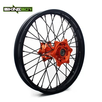 

BIKINGBOY 17" 18" 19" For KTM 125 150 250 SX 250 450 350 SX-F SXF 125 250 300 XC 250 350 450 XC-F XCF Rear Wheel Rim Hub Set