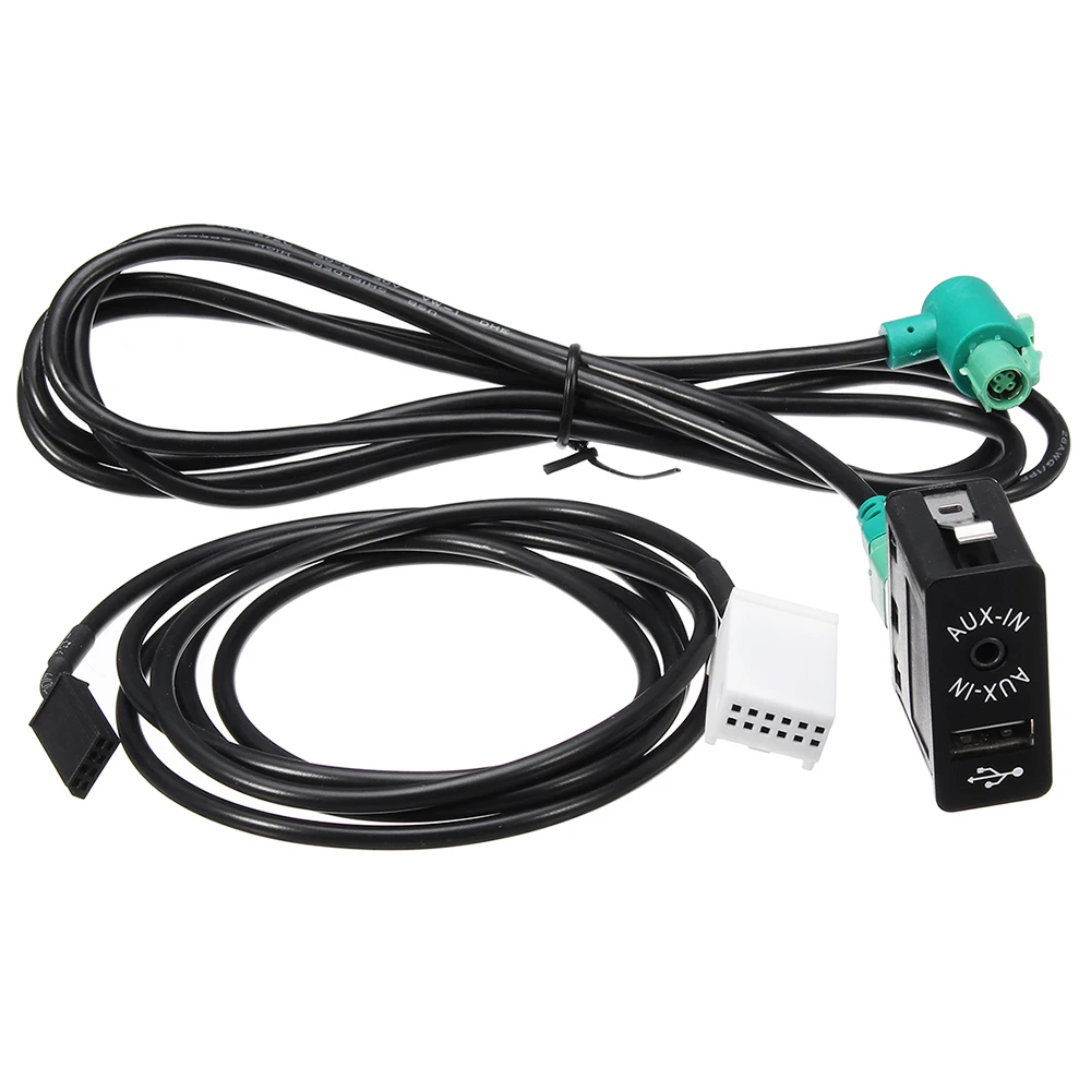 High Quality Car Audio USB Cable AUX-in USB Socket Switch Cable Line For BMW E60 E61 E63 E64 E87 E90 E70 F25