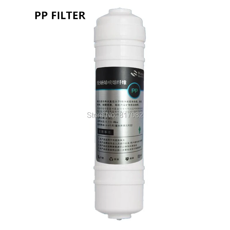 

10 Inch Quick Connecting Polypropylene Sediment Water Filter Cartridge PP Filter for Reverse Osmosis System With 2PCS Connectors