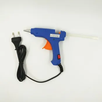 

Hot 20W EU Plug Hot Melt Glue Gun 1pc 190mm sticks 3pc(optional) Industrial Mini Guns Thermo Gluegun Heat Temperature Wholesale