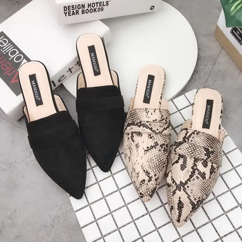 snake mules flat