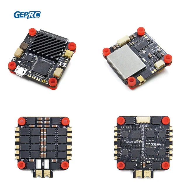 $59  GEPRC SPAN PRO F4 BL32 50A Tower FC 800mW VTX 4IN1 BLHeli_32 ESC Board for FPV Racing Drone