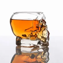 3D чайная чашка прозрачная креативная стеклянная Хрустальная чашка с черепом для виски домашний бар чайная чашка