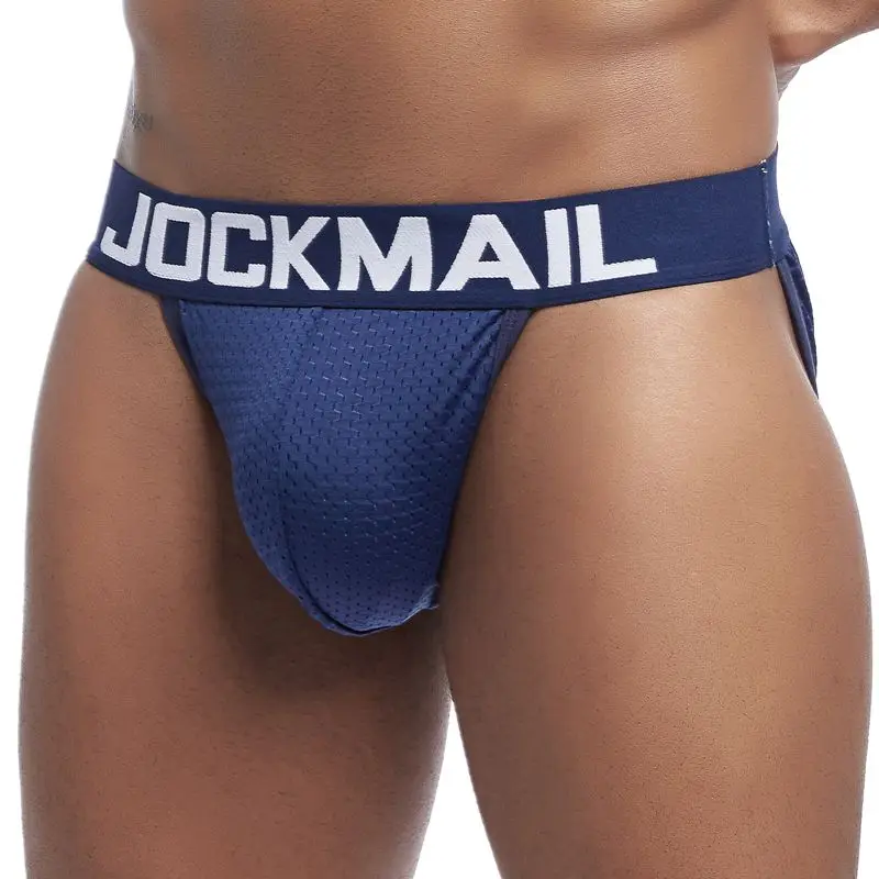 Трусы брифы JOCKMAIL мужские сетчатые пикантное нижнее белье из вискозы дышащие