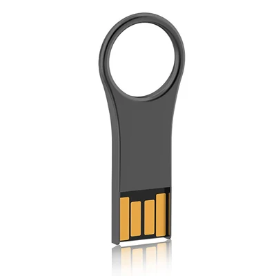 Grey Металлическое кольцо USB флэш-накопитель 128 ГБ 16 ГБ 8 ГБ 4 ГБ 32 ГБ 64 Гб U диск Флешка 32 Гб маленькая шариковая съемка карта памяти Флешка для подарка - Цвет: Grey